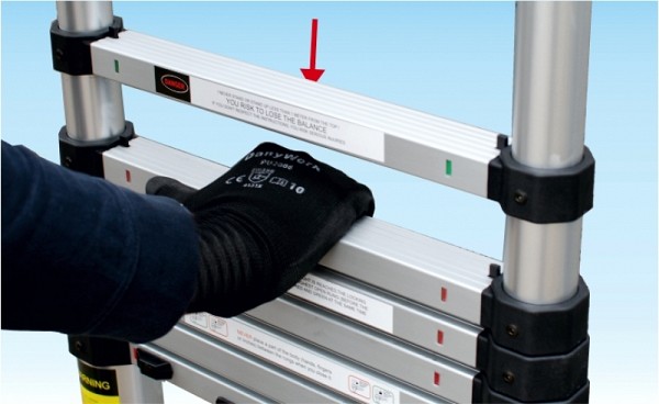 Ladder type Extel: Controlled automatic dismantling protects from hand injuries